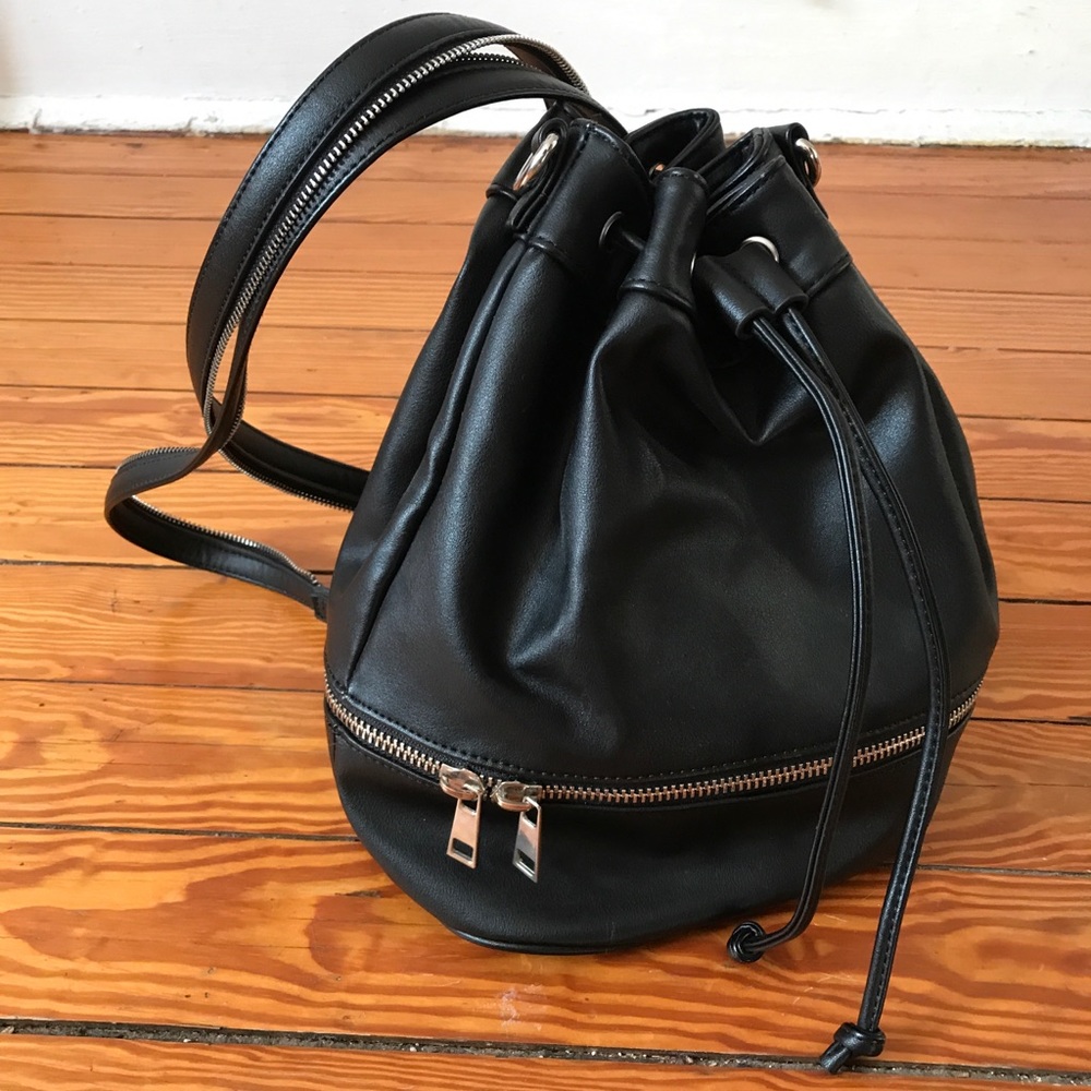 Faux Leather Backpack